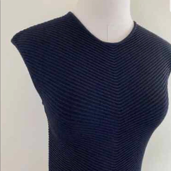 Torn By Ronny Kobo Black Knit Ribbed Dress Sz small - Picture 3 of 5